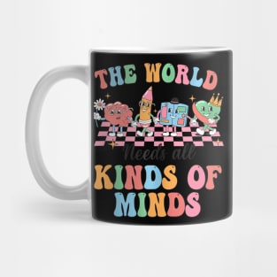 Groovy The World Needs All Kinds Of Minds Cute Sped Teacher Mug